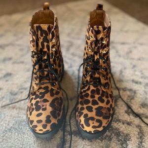 Lulu’s Leopard Combat Boots!